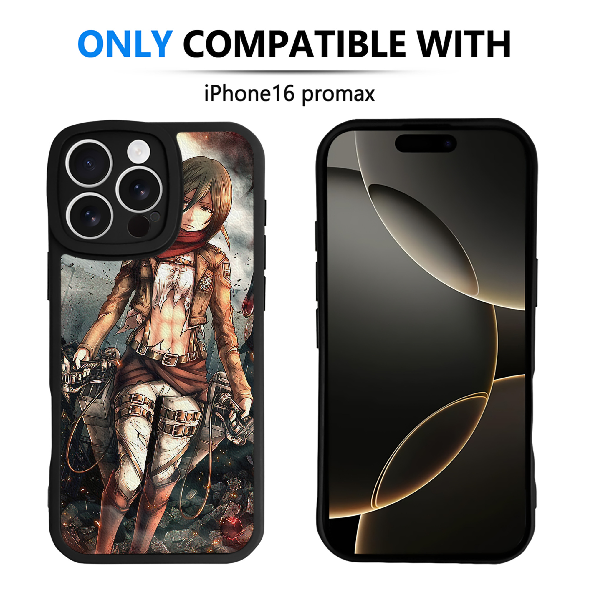 （画像用） 進撃の巨人 Attack on Titan 【iPhone 16シリーズ対応】シリコンスマホケース（レザー調） 材質：シリコン